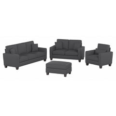 Novrla Stockton 85W Sofa with Loveseat, Accent Chair, and Ottoman