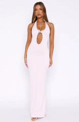 Never Be Friends Maxi Dress Baby Pink