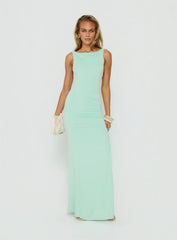 Kaidee Ruched Maxi Dress Jelly Mint
