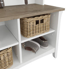 Novrla Salinas Hall Tree with Shoe Storage Bench
