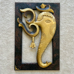 Novrla 24 Inches Om Ganesha Wall Hanging - Wall Decor For Living Room