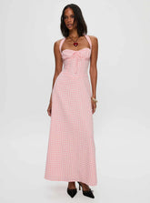 Lucky For You Halter Maxi Dress Multi