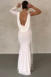 Meliora One Shoulder Backless Maxi Dress