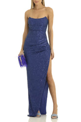 Sequin Corset Maxi Dress