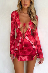 Passion Ruffle Bodycon Dress