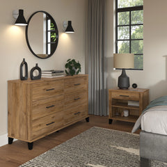 Novrla Somerset 6 Drawer Dresser and Nightstand Set