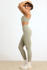 Soft Active High-Waist Leggings in Mineral
