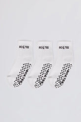 Pilates 3-Pack Socks Bundle in White