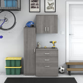 Novrla Universal 3 Piece Modular Garage Storage Set with Floor and Wall Cabinets