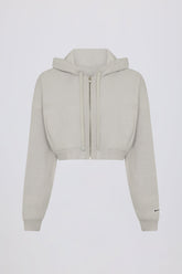Lightweight Knit V-Neck Oversized Jumper in Light Grey