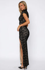 Made You Stare Maxi Dress Black