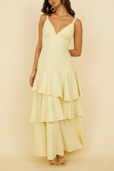 Red Carpet Entrance Maxi Dress