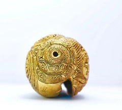 Novrla Sheshnag Lord Vishnu Brass Conch (Shank) 8 Inches - Decorative Home Decor