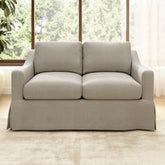 Novrla Bush Home Harper 57W Loveseat with Slipcover