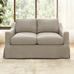 Novrla Bush Home Harper 57W Loveseat with Slipcover