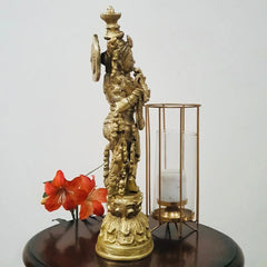 Novrla 20 Inches Lord Krishna Brass Idol - Krishna Statue For Home - Decorative Figurine