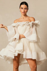 Jessica Off Shoulder Ruffle Mini Dress
