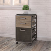Novrla Refinery 3 Drawer Mobile File Cabinet