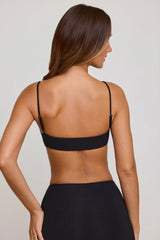 Scoop Neck Bralet in Black