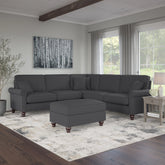 Novrla Coventry 99W L Shaped Sectional Couch with Ottoman
