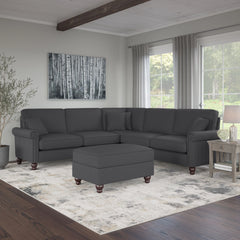 Novrla Coventry 99W L Shaped Sectional Couch with Ottoman
