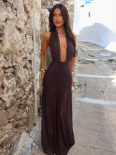 ROSII MAXI DRESS CHOCOLATE BROWN