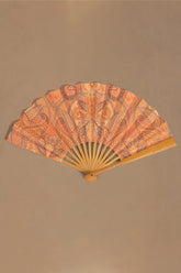 Folding Hand Fan in Paisley Print