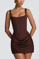 Orchidée Draped Corset Mini Dress