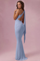 Premium Jersey Bridesmaid Dress in Powder Blue
