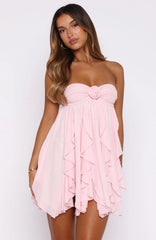 Coral Sands Strapless Mini Dress Pink