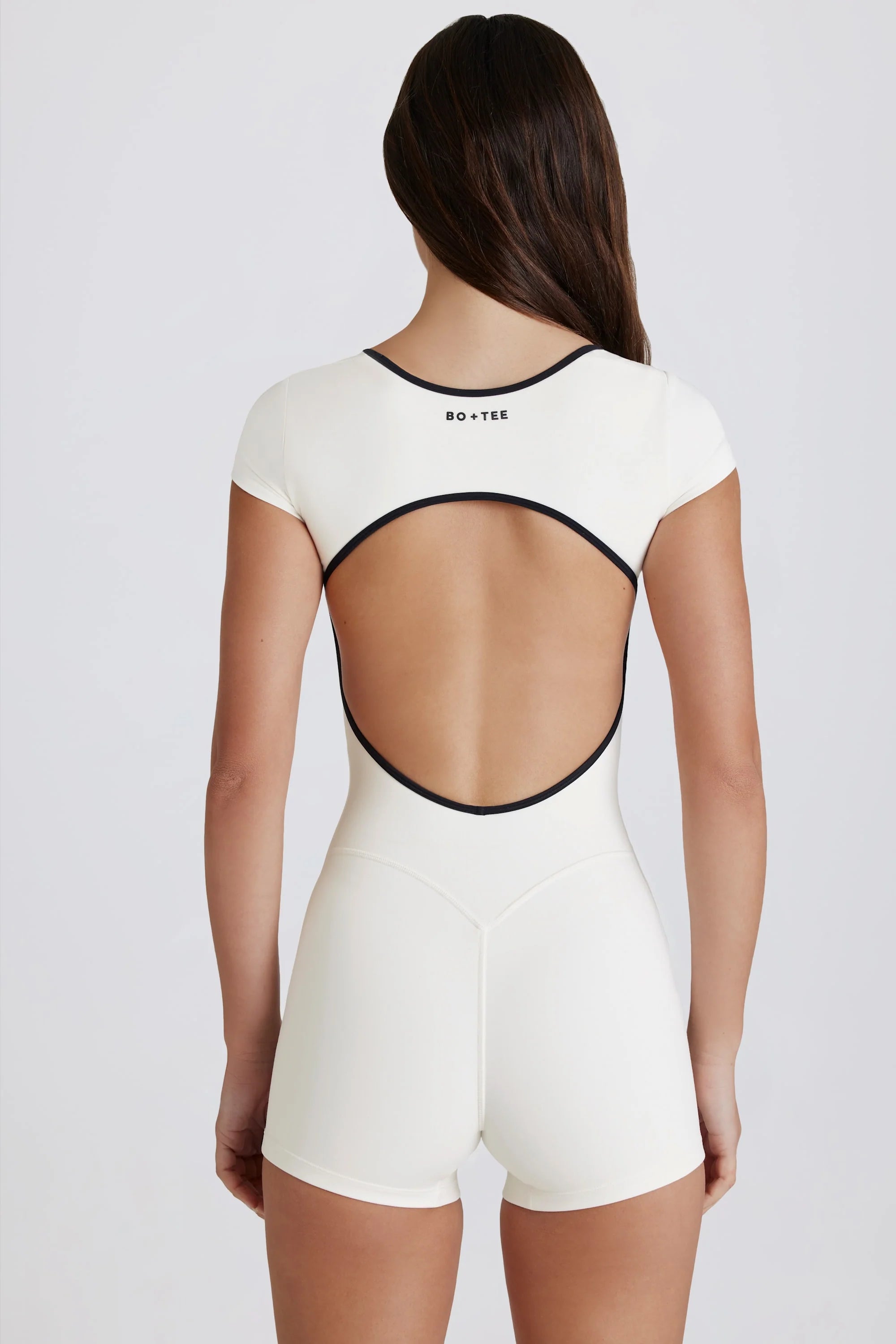 Soft Active Open-Back Unitard in Ivory – Novrla