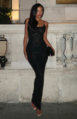 Late Night Love Maxi Dress Black
