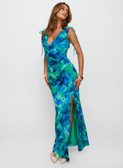 Symphonies Cowl Maxi Dress Multi