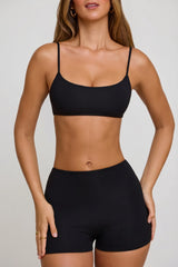 Scoop Neck Bralet in Black