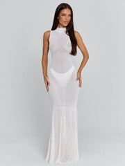 LORIEL MAXI DRESS WHITE