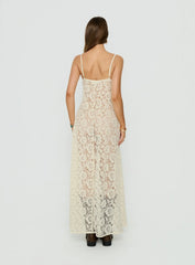 Lovedream Lace Maxi Dress Yellow