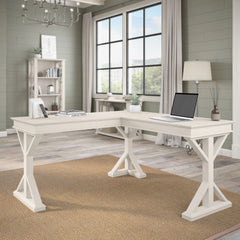 Novrla Homestead 60W Farmhouse L Shaped Desk