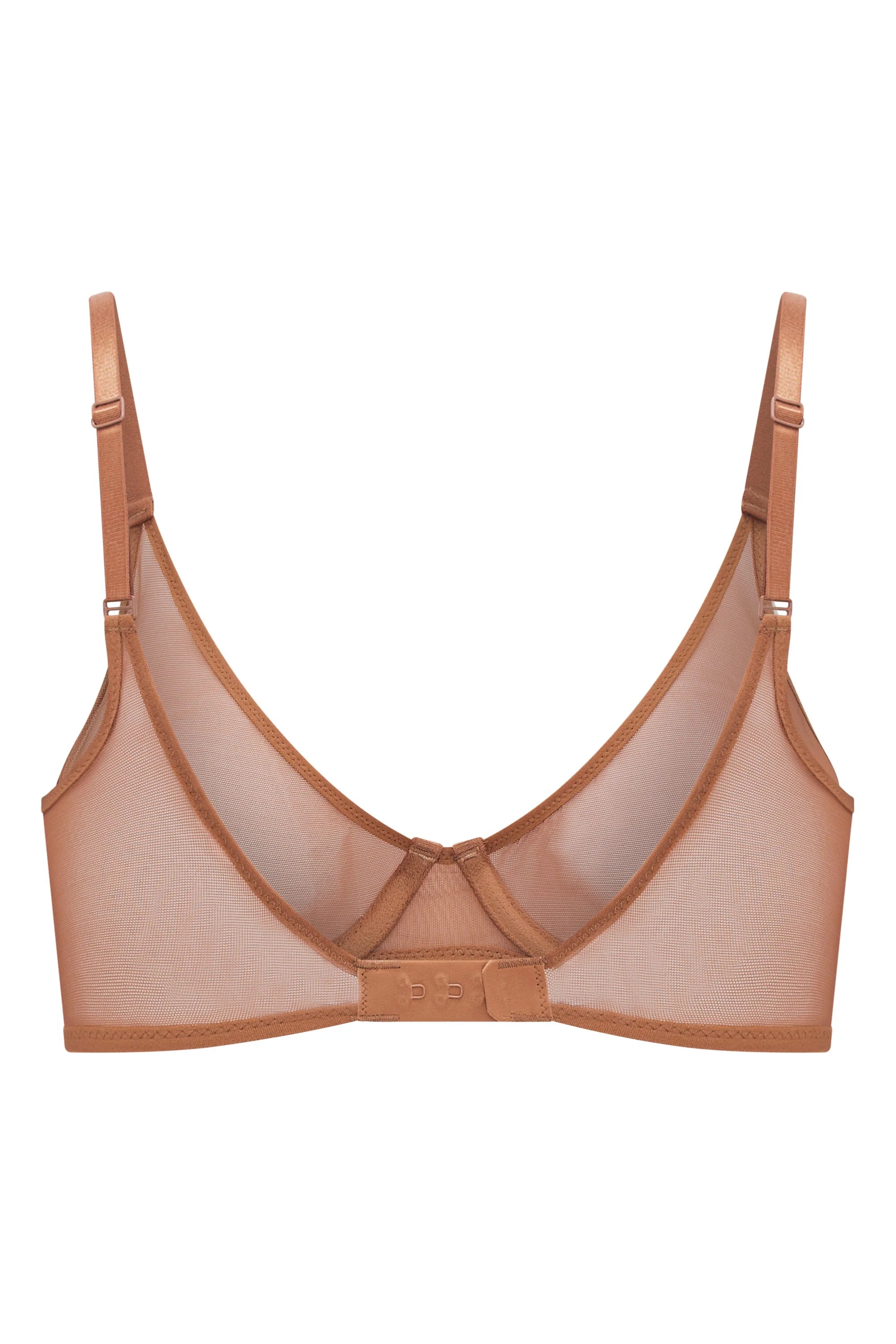 Soft Mesh Single Layer Underwired Bra in Honey – Novrla