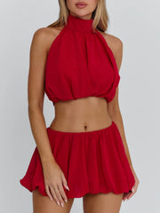ANAHI TOP RED