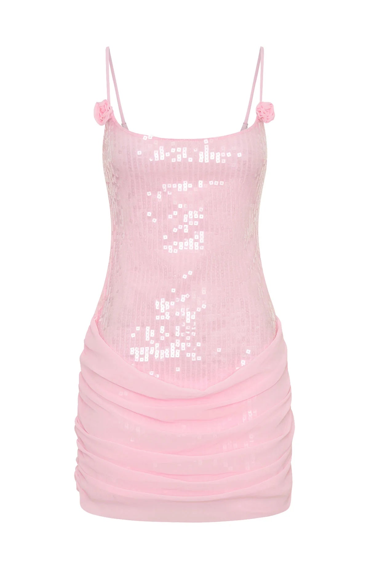 Studio Starlet Sequin Mini Dress Baby Pink – Novrla